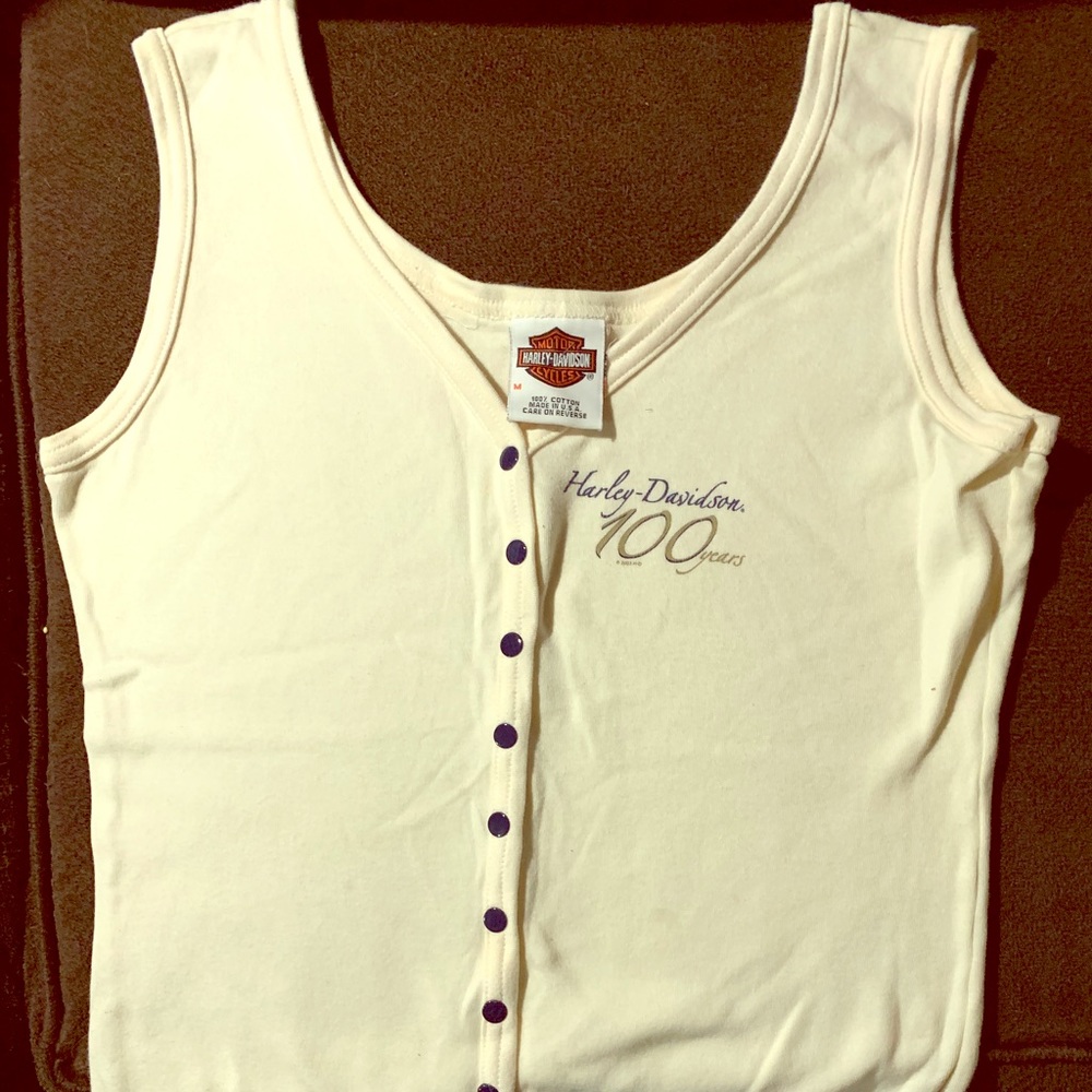 Ladies Harley Davidson 100th Anniversary Tank, M